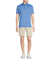 Cremieux Blue Label Performance Stretch Solid Short Sleeve Polo Shirt