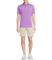 Cremieux Blue Label Performance Stretch Solid Short Sleeve Polo Shirt