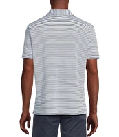 Cremieux Blue Label Performance Stretch Striped Short Sleeve Polo Shirt