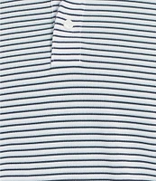 Cremieux Blue Label Performance Stretch Striped Short Sleeve Polo Shirt