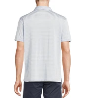 Cremieux Blue Label Performance Stretch Striped Short Sleeve Polo Shirt
