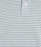 Cremieux Blue Label Performance Stretch Striped Short Sleeve Polo Shirt