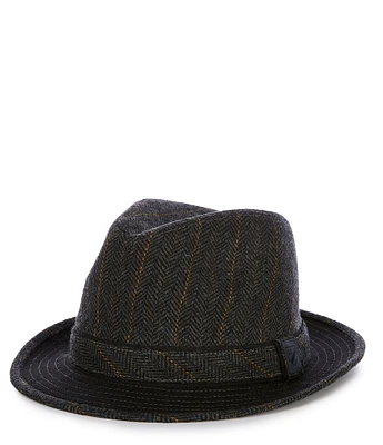 Cremieux Blue Label Pinstripe Fedora Hat