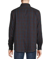 Cremieux Blue Label Down East Collection Plaid Brushed Cotton Double-Face Long Sleeve Woven Shirt