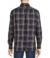 Cremieux Blue Label Down East Collection Plaid Cotton Two-Sided Long Sleeve Woven Shirt