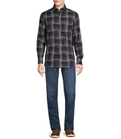 Cremieux Blue Label Down East Collection Plaid Cotton Two-Sided Long Sleeve Woven Shirt