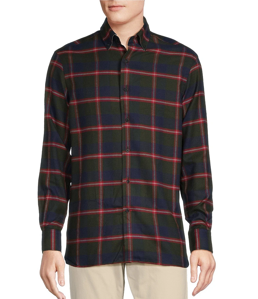 Cremieux Blue Label Plaid Flannel Long Sleeve Woven Shirt