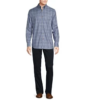 Cremieux Blue Label Plaid Heather Twill Long Sleeve Woven Shirt