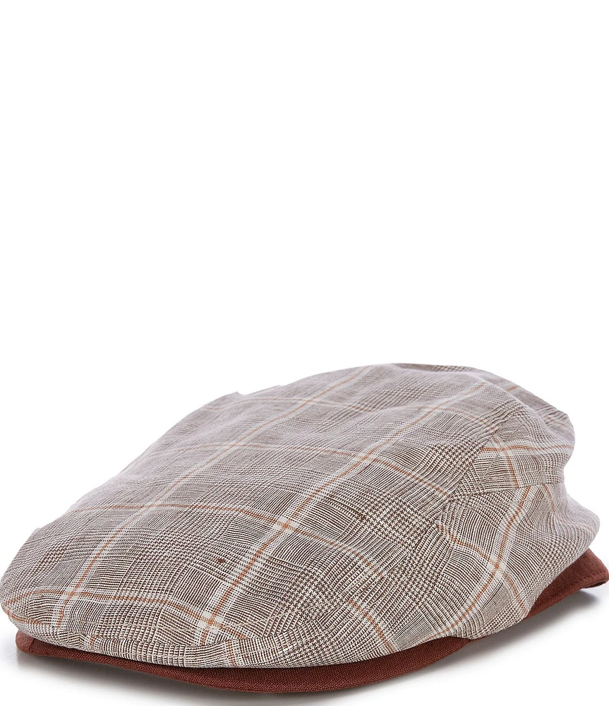 Cremieux Blue Label Plaid Linen Ivy Hat