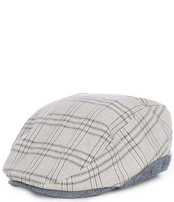 Cremieux Blue Label Plaid Linen Ivy Hat