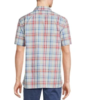 Cremieux Blue Label Plaid Short Sleeve Woven Shirt