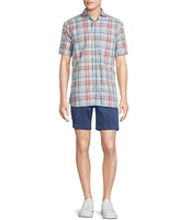 Cremieux Blue Label Plaid Short Sleeve Woven Shirt
