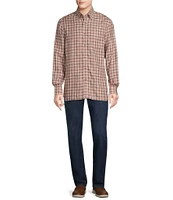 Cremieux Blue Label Plaid Twill Long Sleeve Woven Shirt