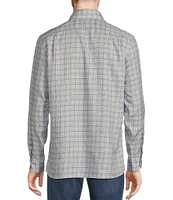 Cremieux Blue Label Plaid Twill Long Sleeve Woven Shirt