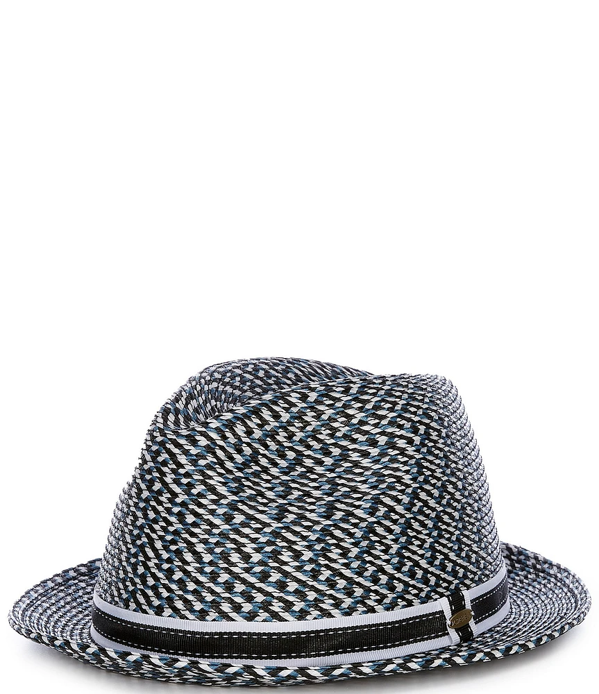 Cremieux Blue Label Polybraid with Two-Tone Ribbon Fedora Hat