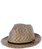 Cremieux Blue Label Polybraid with Two-Tone Ribbon Fedora Hat