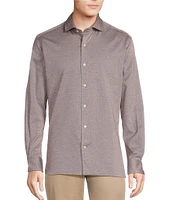 Cremieux Blue Label Print Jacquard Long Sleeve Woven Shirt