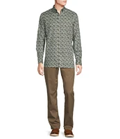 Cremieux Blue Label Printed Long Sleeve Woven Shirt