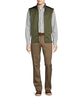 Cremieux Blue Label Solid Quilted Full-Zip Vest