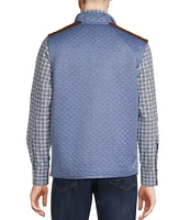 Cremieux Blue Label Solid Quilted Full-Zip Vest