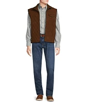 Cremieux Blue Label Quilted Suede Vest