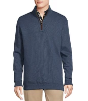 Cremieux Blue Label Solid Reversible Quarter-Zip Pullover