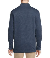 Cremieux Blue Label Solid Reversible Quarter-Zip Pullover