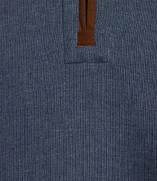 Cremieux Blue Label Solid Reversible Quarter-Zip Pullover