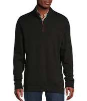 Cremieux Blue Label Solid Reversible Quarter-Zip Pullover