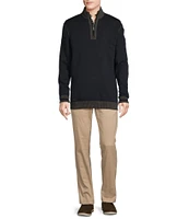 Cremieux Blue Label Solid Reversible Quarter-Zip Pullover