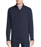 Cremieux Blue Label Solid Reversible Quarter-Zip Pullover