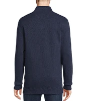 Cremieux Blue Label Solid Reversible Quarter-Zip Pullover