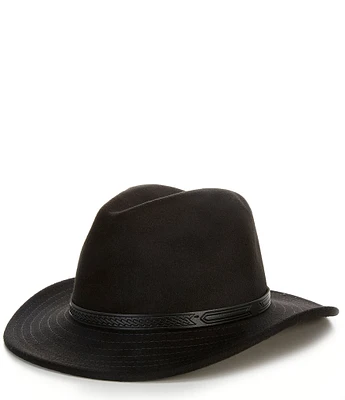 Cremieux Blue Label Safari Hat With Faux Leather Band