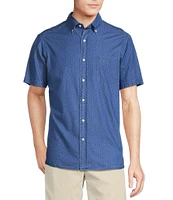 Cremieux Blue Label St. Tropez Collection Indigo Short Sleeve Woven Shirt