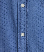 Cremieux Blue Label St. Tropez Collection Indigo Short Sleeve Woven Shirt