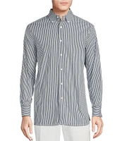 Cremieux Blue Label St. Tropez Collection Stripe Long Sleeve Woven Shirt