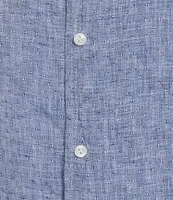 Cremieux Blue Label St. Tropez Solid Linen Long Sleeve Woven Shirt