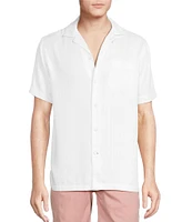 Cremieux Blue Label St. Tropez Solid Textured Short Sleeve Woven Camp Shirt