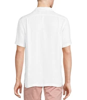 Cremieux Blue Label St. Tropez Solid Textured Short Sleeve Woven Camp Shirt
