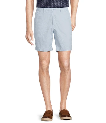 Cremieux Blue Label Seersucker Solid Garment Dyed Madison 8#double; Inseam Shorts