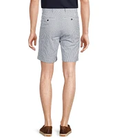Cremieux Blue Label Seersucker Stripe Madison Classic Fit 8#double; Inseam Shorts