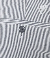 Cremieux Blue Label Seersucker Stripe Madison Classic Fit 8#double; Inseam Shorts