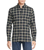 Cremieux Blue Label Slim Fit Check Pattern Oxford Long Sleeve Woven Shirt