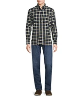 Cremieux Blue Label Slim Fit Check Pattern Oxford Long Sleeve Woven Shirt