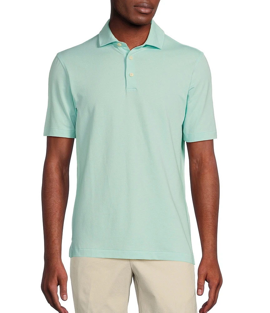 Cremieux Blue Label Slim Fit Lightweight Pique Short Sleeve Polo Shirt