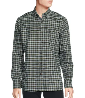 Cremieux Blue Label Slim Fit Plaid Oxford Long Sleeve Woven Shirt