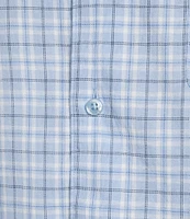 Cremieux Blue Label Slim Fit Plaid Lightweight Oxford Short Sleeve Woven Shirt