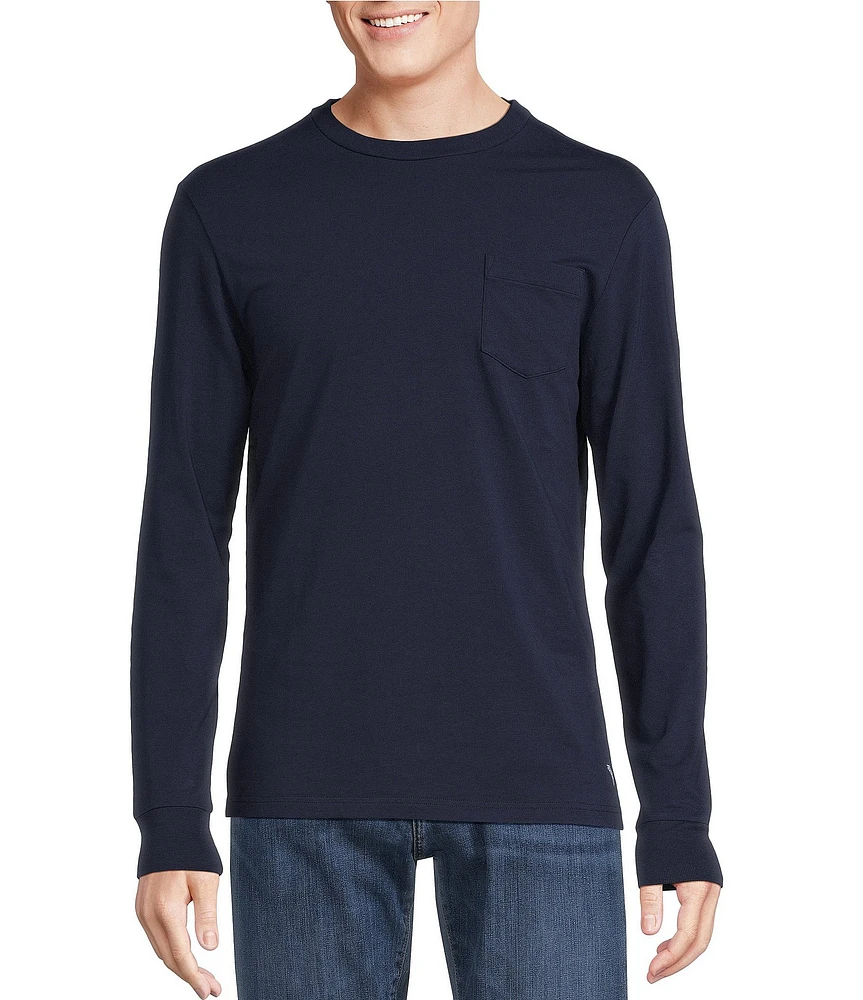 Cremieux Blue Label Slim Fit Solid Long Sleeve T-Shirt