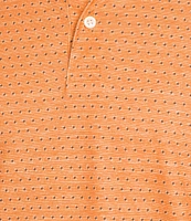 Cremieux Blue Label Slim Fit Stretch Geometric Print Short Sleeve Polo Shirt