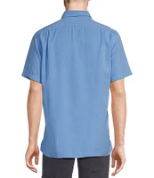Cremieux Blue Label Slub Twill Short Sleeve Woven Shirt